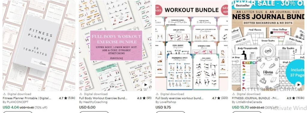 Best Selling Printables on Etsy